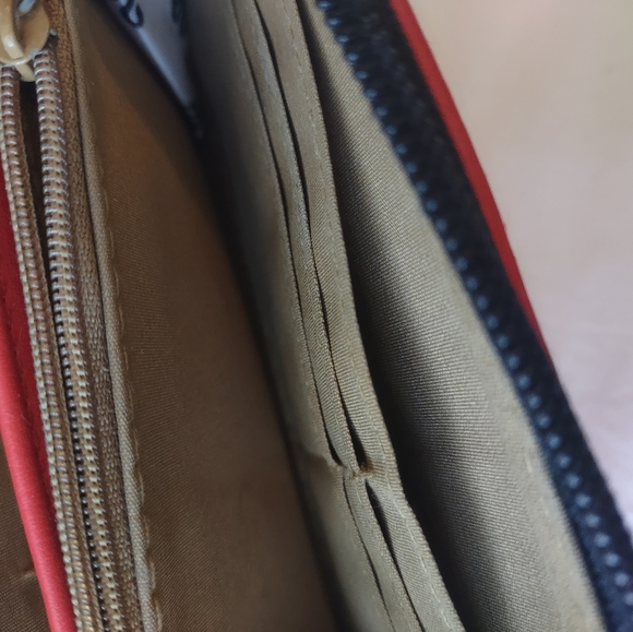 Jessica Simpson Red Wallet w/ Tan Interior - Picture 5 of 10